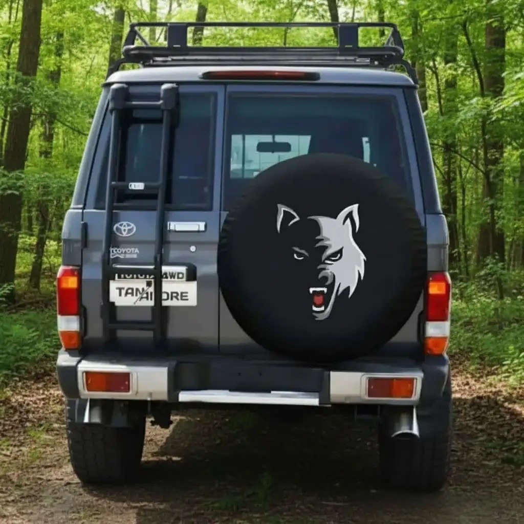 Wolf Designed Spare Wheel Tire Cover